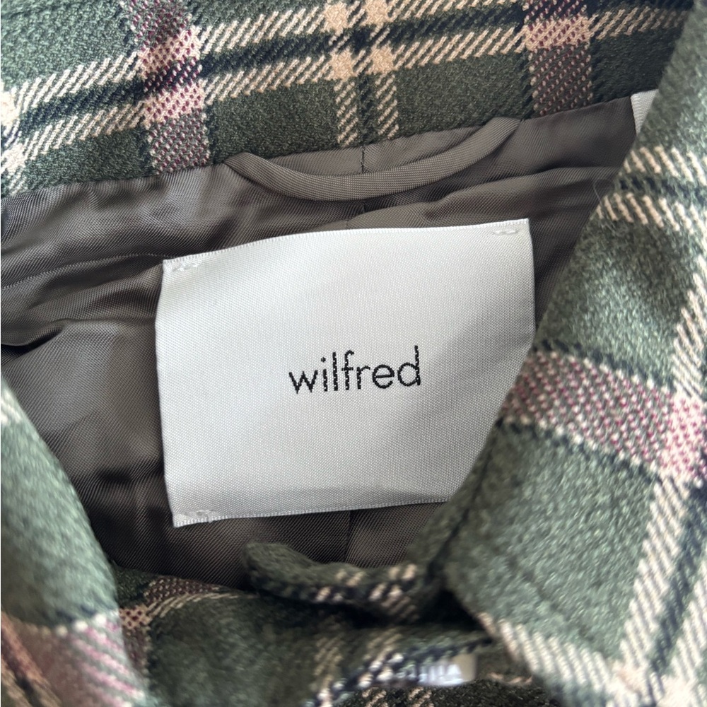 Wilfred Plaid Cropped Jacket - Green and Pink - Picture 2 of 4
